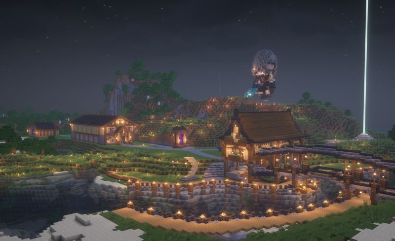 文件:XiyuTown Landscape Night20250805.jpg